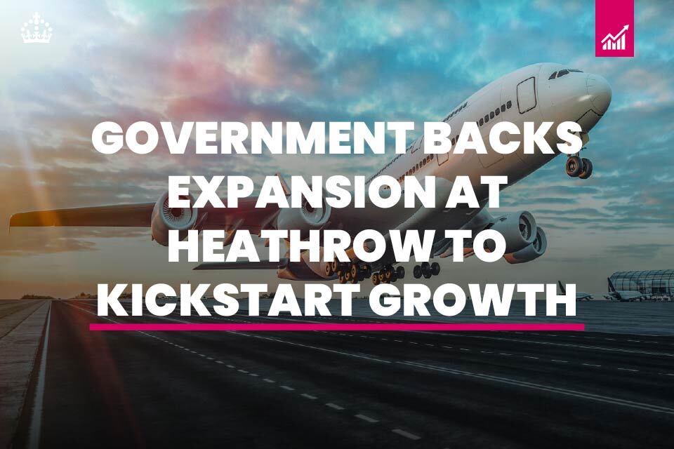 Imagem relacionada à notícia: O governo apoia a expansão de Heathrow para iniciar o crescimento econômico